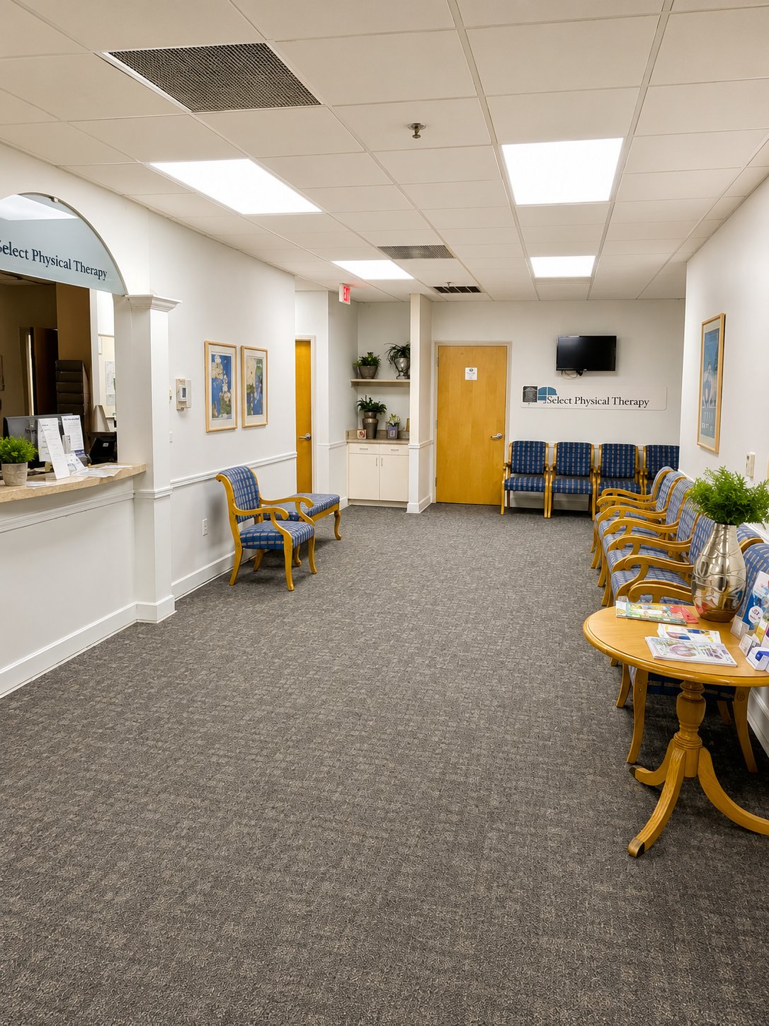 Premium interior painting - waiting area finish