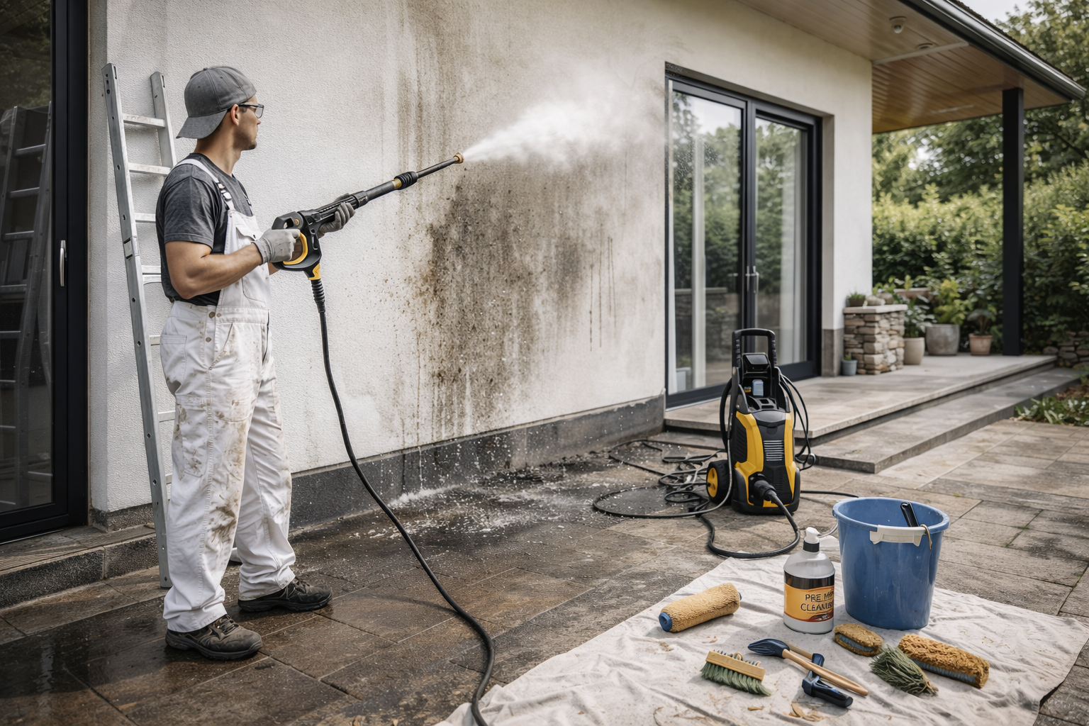 Pressure washing service
