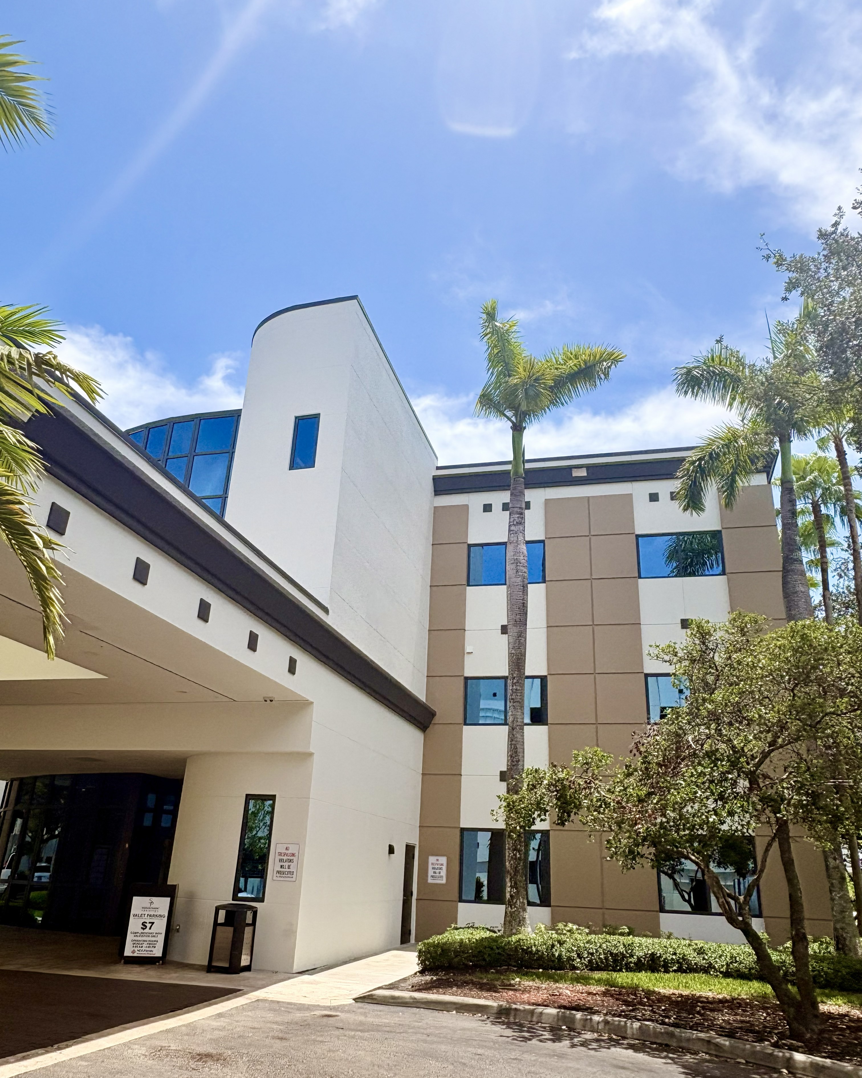 Premium exterior painting - medical office facade finish